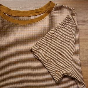 Forever 21 boxy cut striped shirt